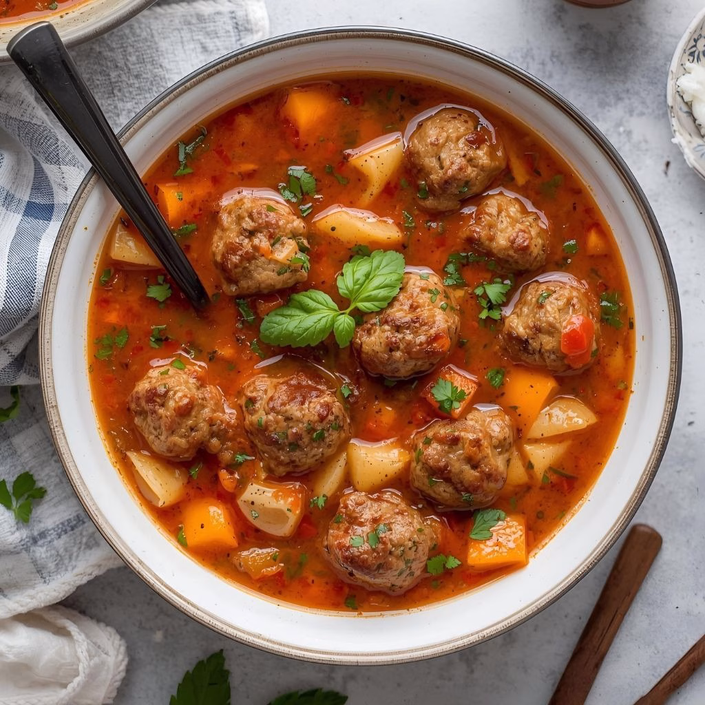Italian Meatball Soup Recipe