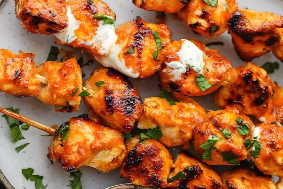 Buffalo Ranch Chicken Skewers Recipe