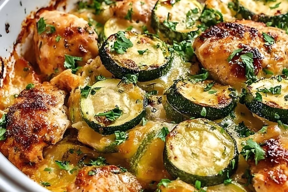 Easy Baked Chicken and Zucchini Recipe