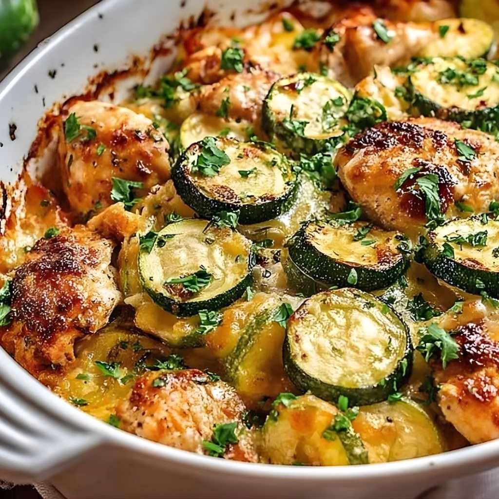 Easy Baked Chicken and Zucchini Recipe