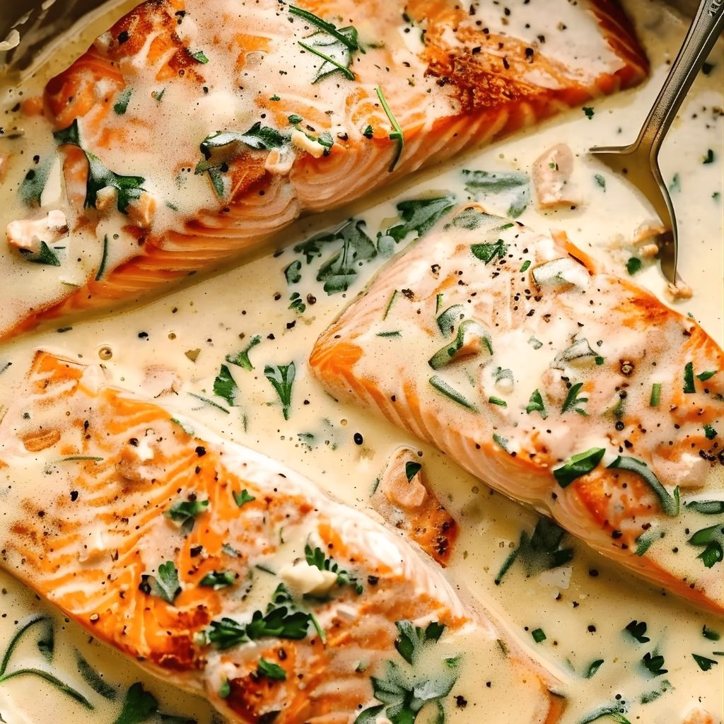 Creamy Garlic Butter Salmon Recipe
