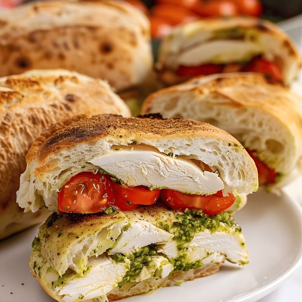Pesto Chicken Sandwich on Sourdough Recipe