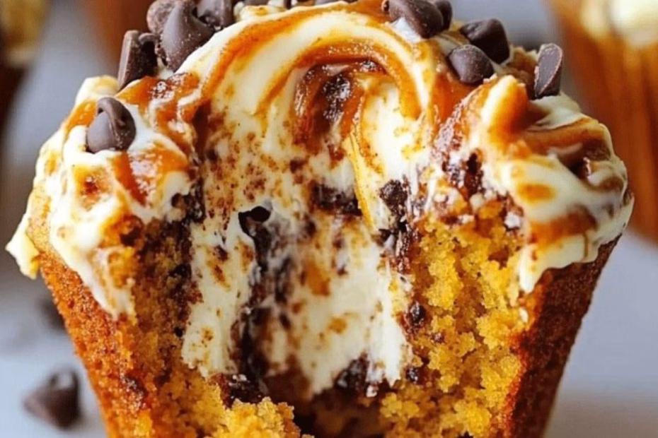 Chocolate Chip Pumpkin Cream Cheese Muffins Recipe