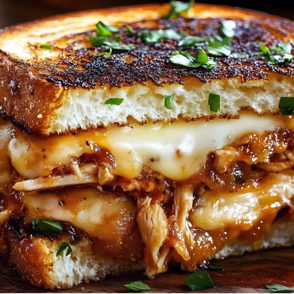 BBQ Chicken Grilled Cheese Recipe