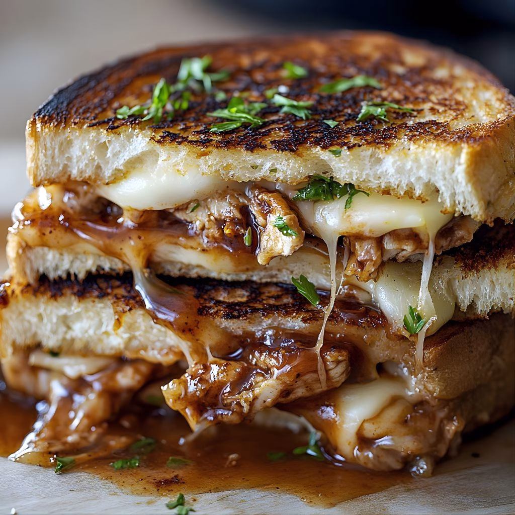 BBQ Chicken Grilled Cheese Recipe
