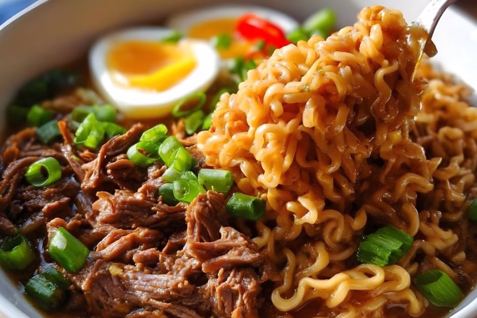 Slow Cooker Curry Ramen Beef Recipe