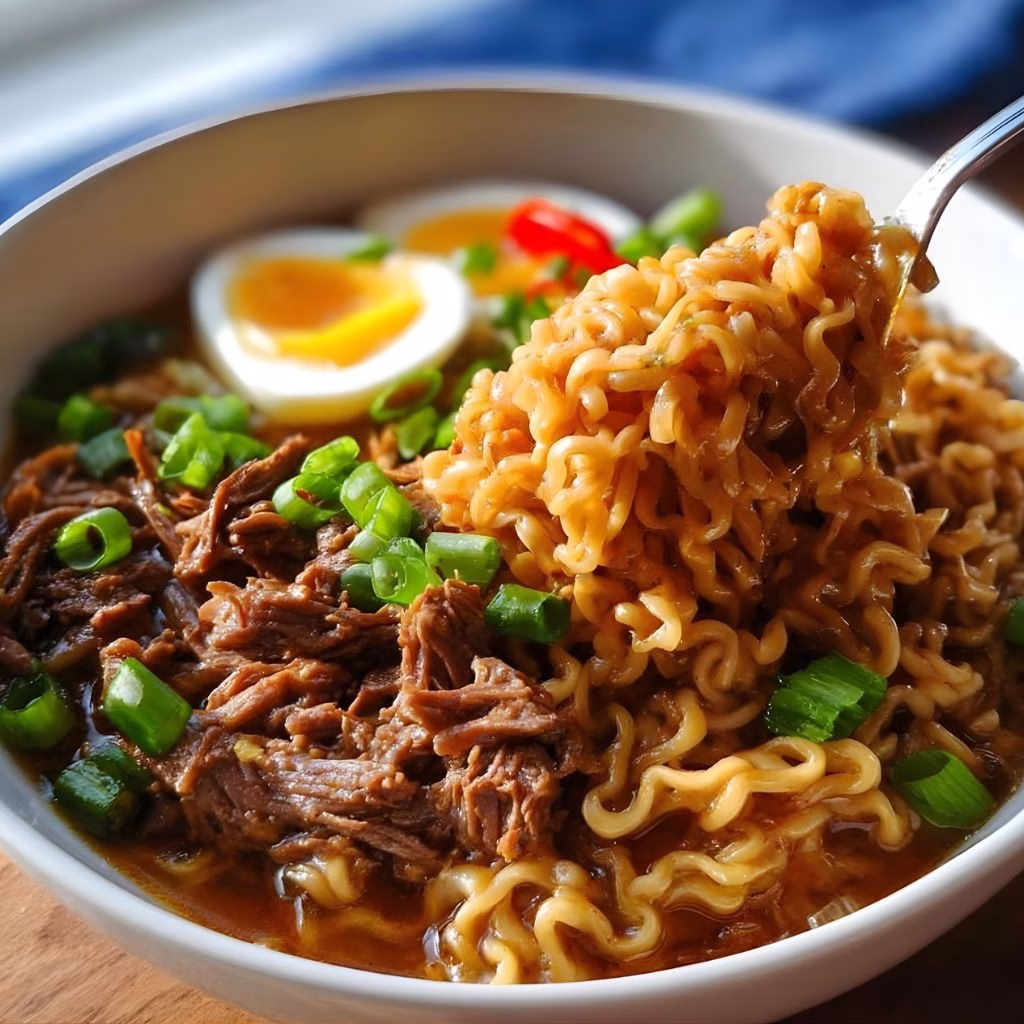 Slow Cooker Curry Ramen Beef Recipe