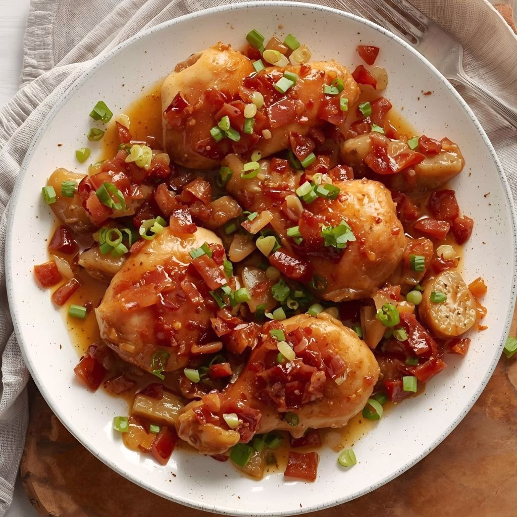 Bacon Brown Sugar Garlic Chicken Recipe