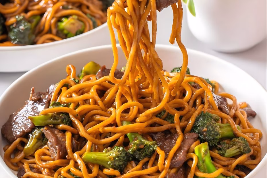 Garlic Beef And Broccoli Noodles Recipe