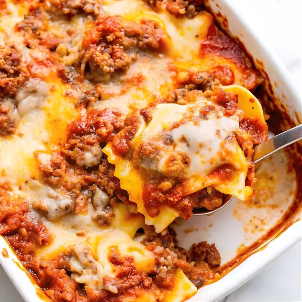 Cheesy Baked Ravioli Recipe
