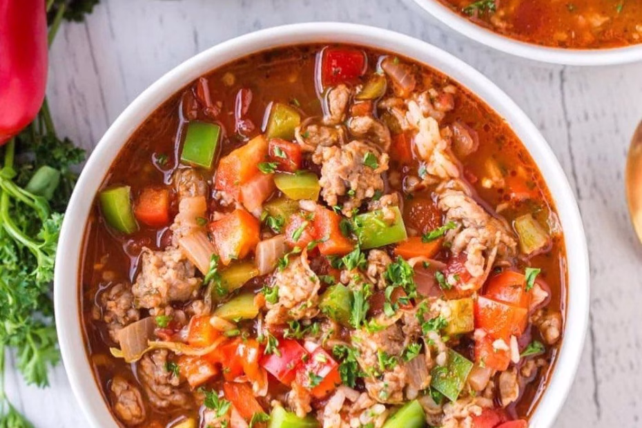Easy Stuffed Pepper Soup Recipe