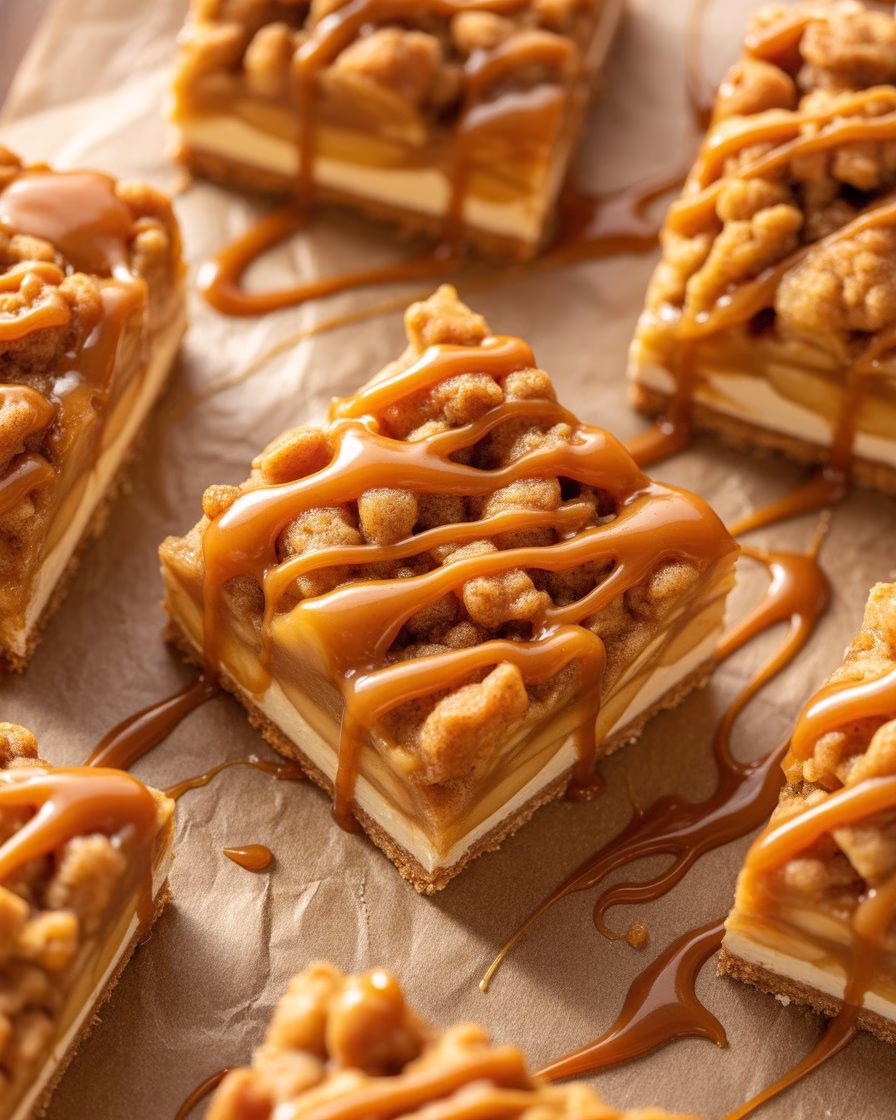 Salted Caramel Apple Pie Bars Recipe