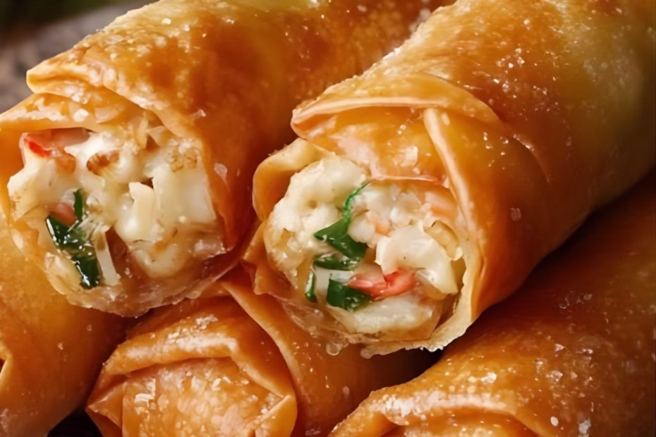 Baked Cream Cheese Rangoon Rolls Recipe