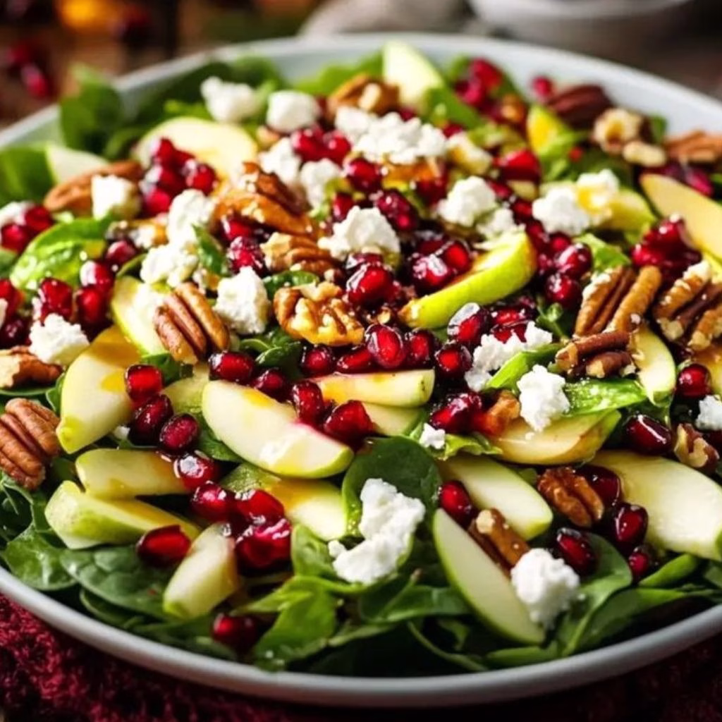 Christmas Salad with Honey Mustard Dressing Recipe