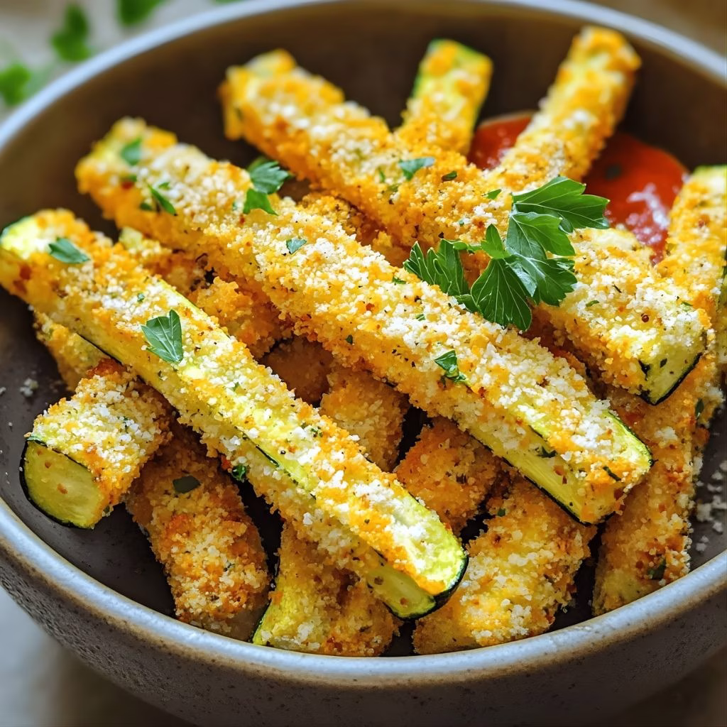 Air Fryer Zucchini Fries with Garlic Aioli Recipe