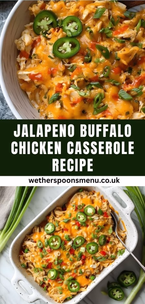 Jalapeno Buffalo Chicken Casserole Recipe