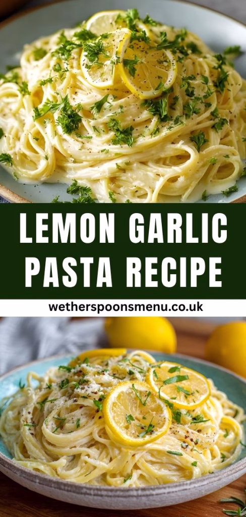 Lemon Garlic Pasta Recipe