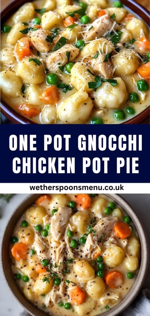 One Pot Gnocchi Chicken Pot Pie Recipe