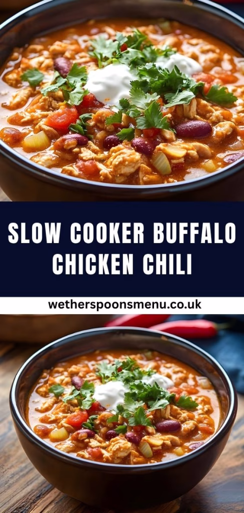 Slow Cooker Buffalo Chicken Chili Recipe