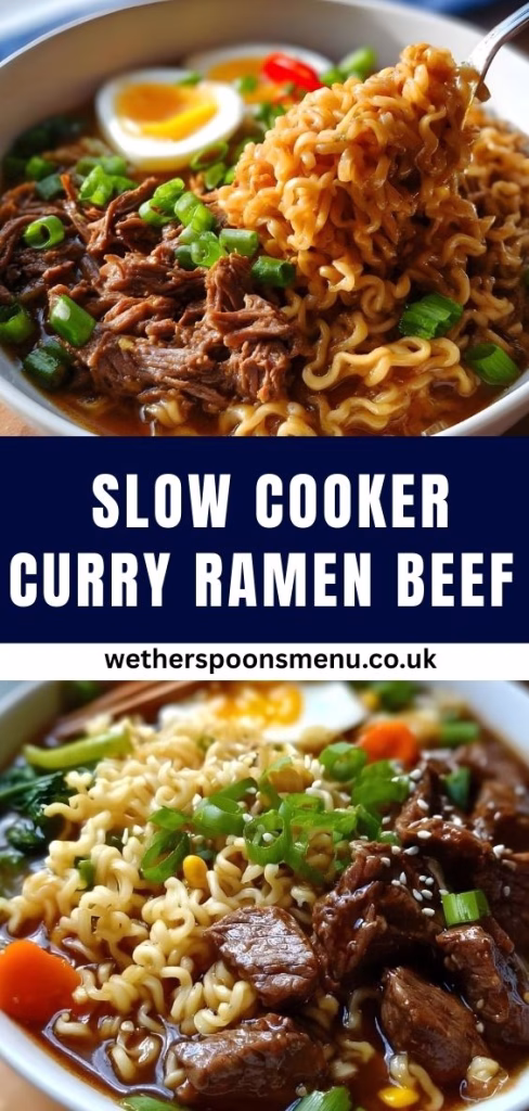 Slow Cooker Curry Ramen Beef Recipe