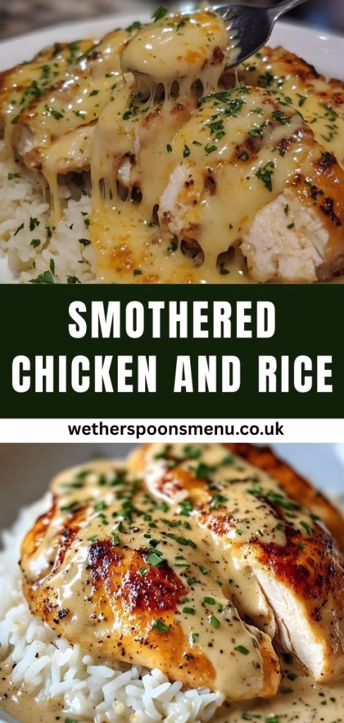 Smothered Chicken and Rice Recipe