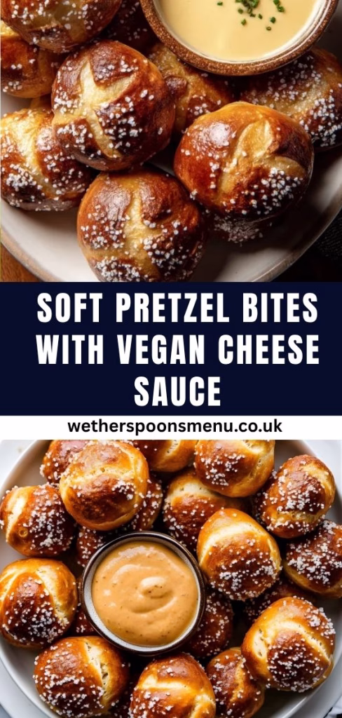 Soft Pretzel Bites with Vegan Cheese Sauce Recipe