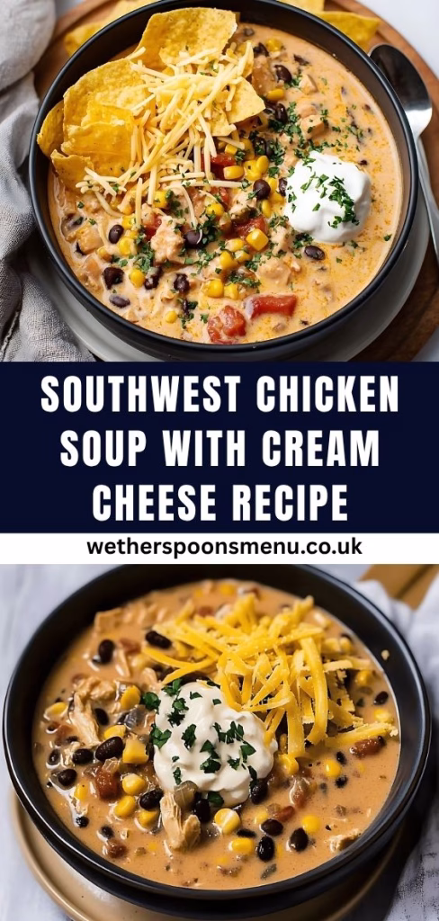 Southwest Chicken Soup with Cream Cheese Recipe