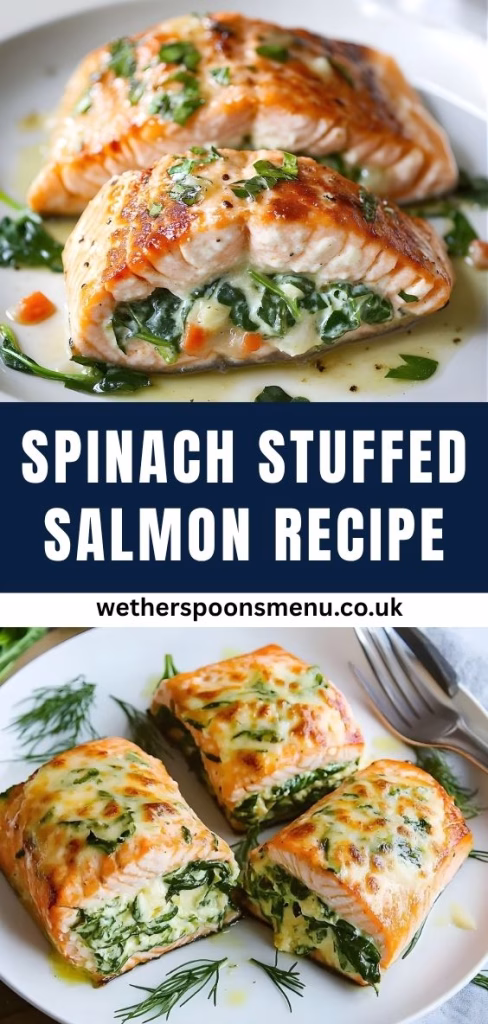 Spinach Stuffed Salmon Recipe