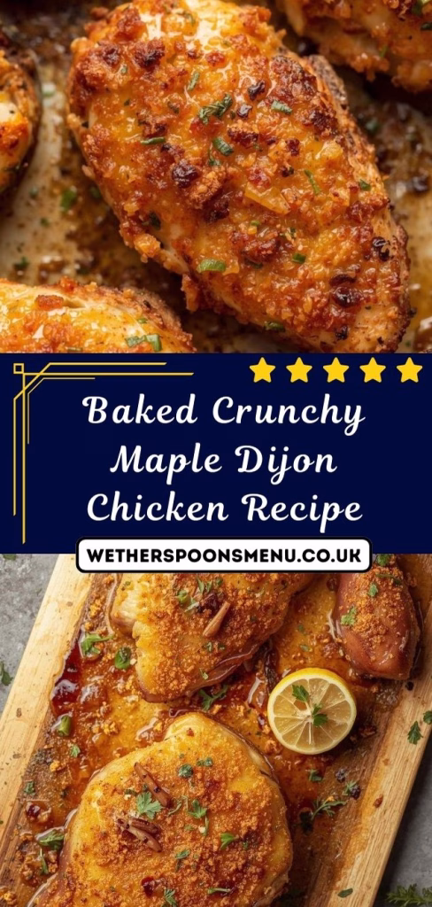 Baked Crunchy Maple Dijon Chicken Recipe