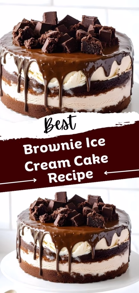Brownie Ice Cream Cake Recipe