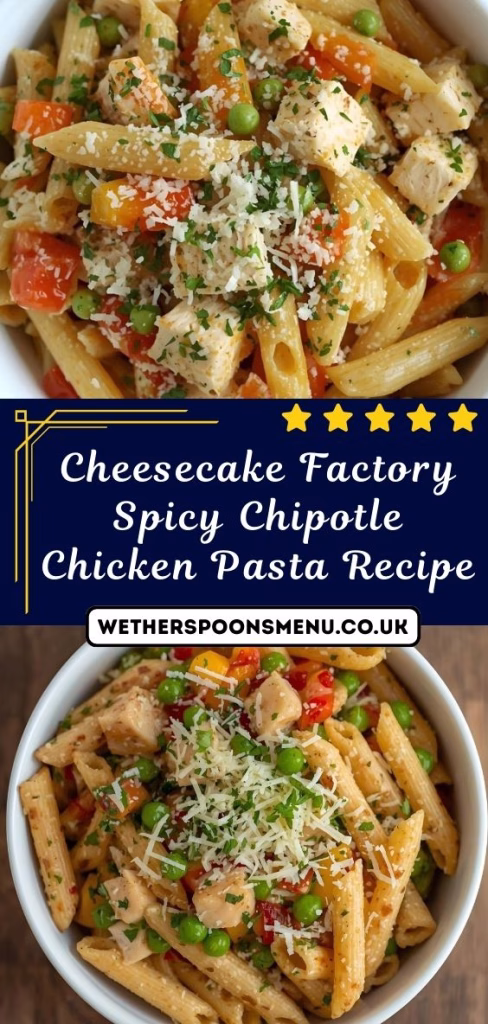Cheesecake Factory Spicy Chipotle Chicken Pasta Recipe