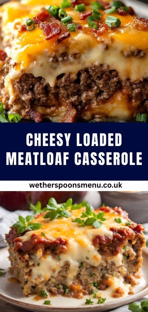 Cheesy Loaded Meatloaf Casserole Recipe