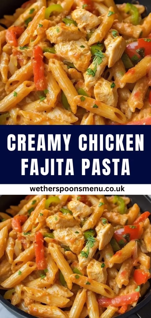 Creamy Chicken Fajita Pasta Recipe