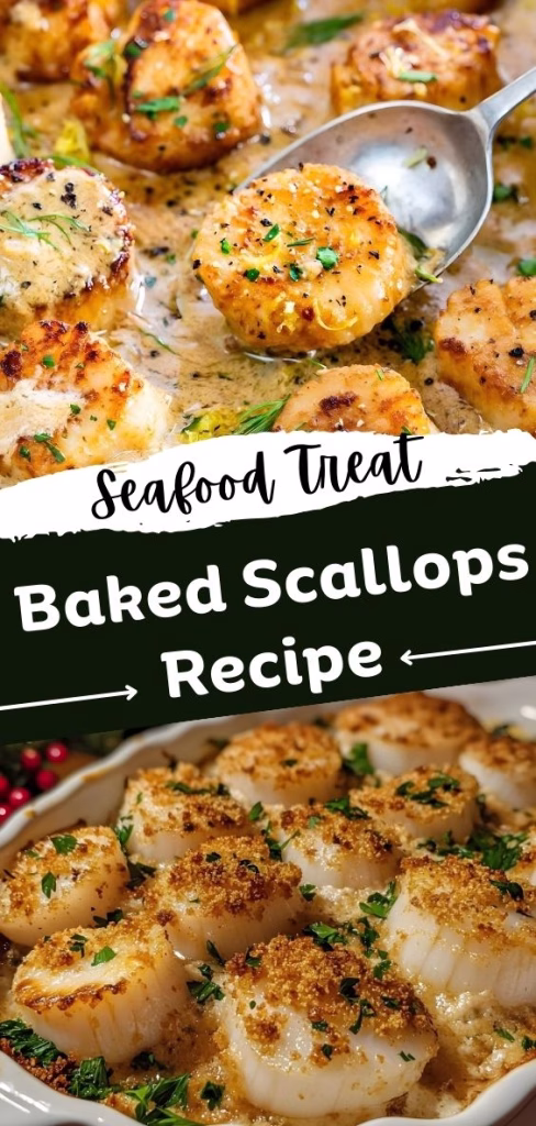 Easy Baked Scallops Recipe