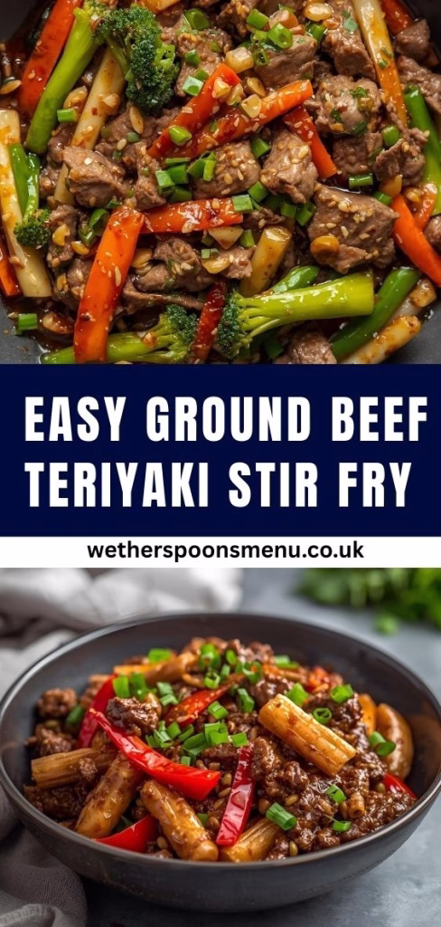 Easy Ground Beef Teriyaki Stir Fry Recipe