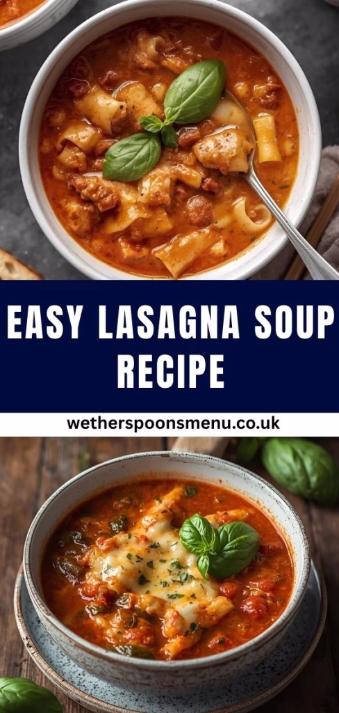 Easy Lasagna Soup Recipe