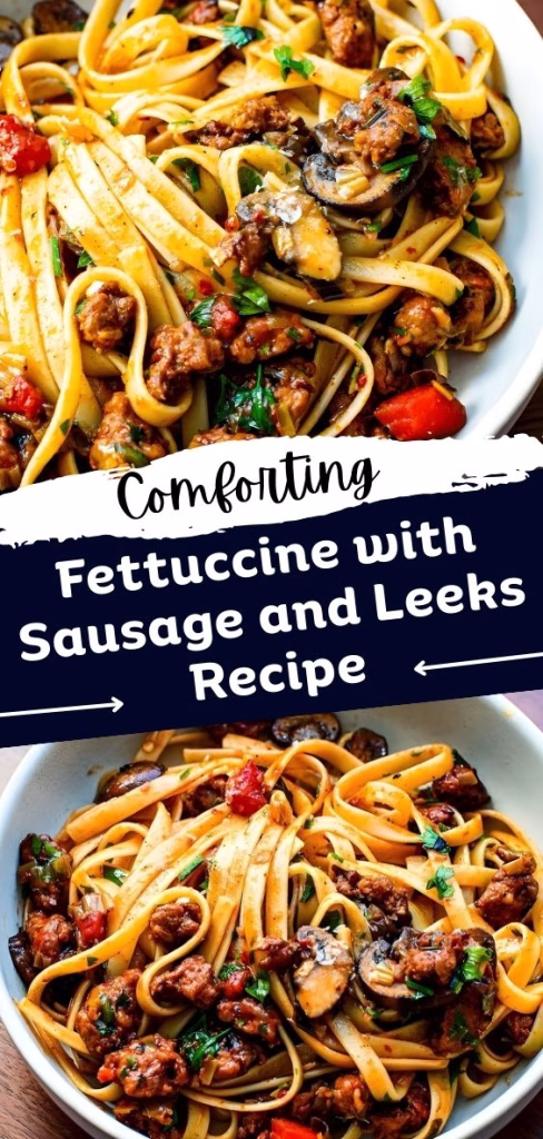 Fettuccine with Sausage and Leeks Recipe