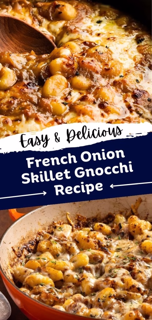 French Onion Skillet Gnocchi Recipe