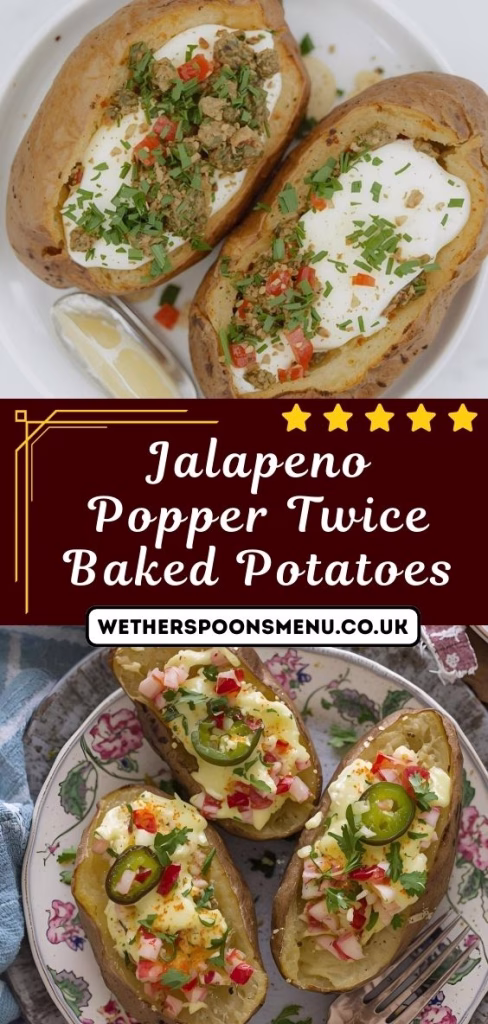 Jalapeno Popper Twice Baked Potatoes Recipe