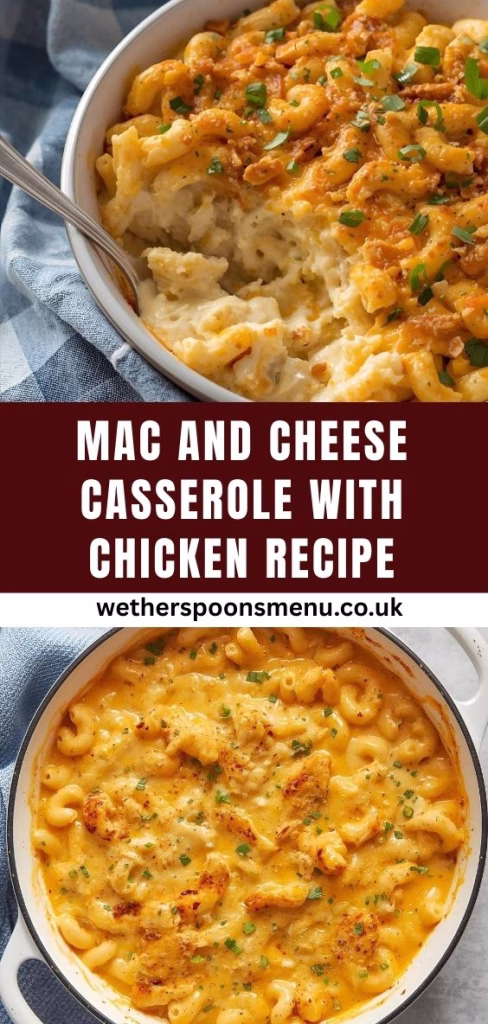 Mac and Cheese Casserole with Chicken Recipe