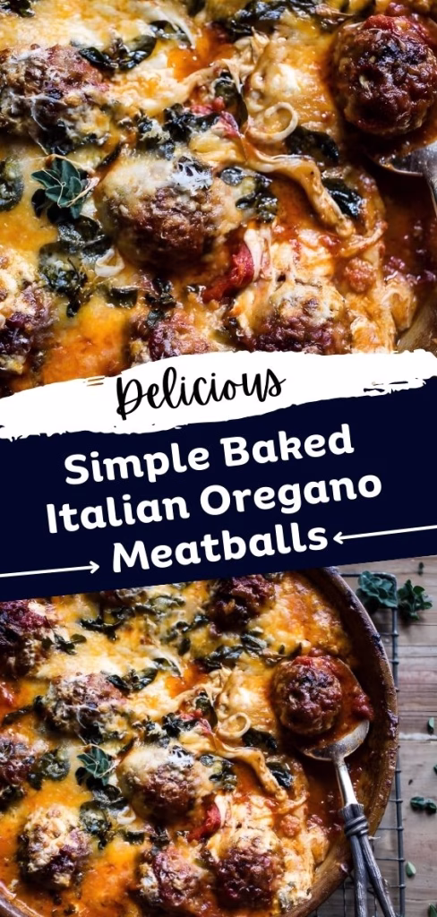 Simple Baked Italian Oregano Meatballs Recipe