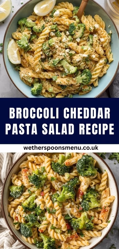 Broccoli Cheddar Pasta Salad Recipe
