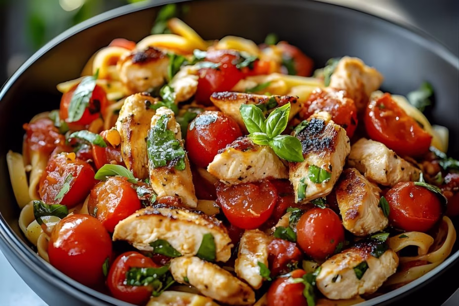Bruschetta Chicken Pasta Recipe