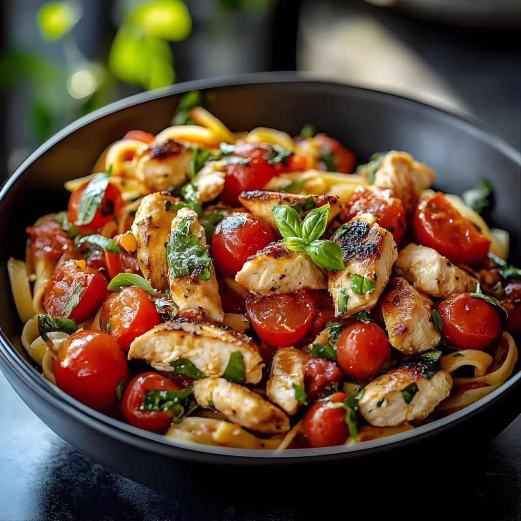 Bruschetta Chicken Pasta Recipe