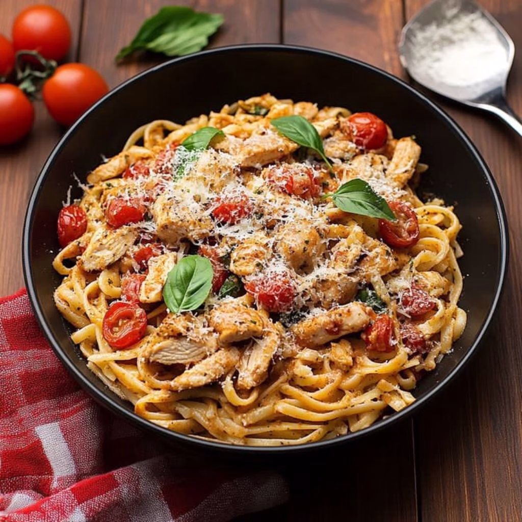 Bruschetta Chicken Pasta Recipe
