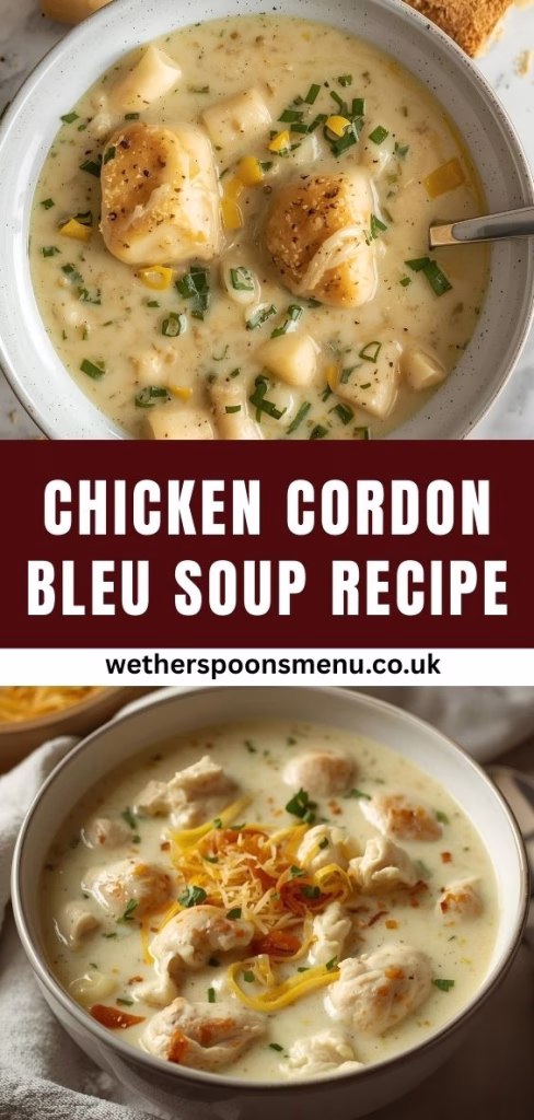 Chicken Cordon Bleu Soup Recipe