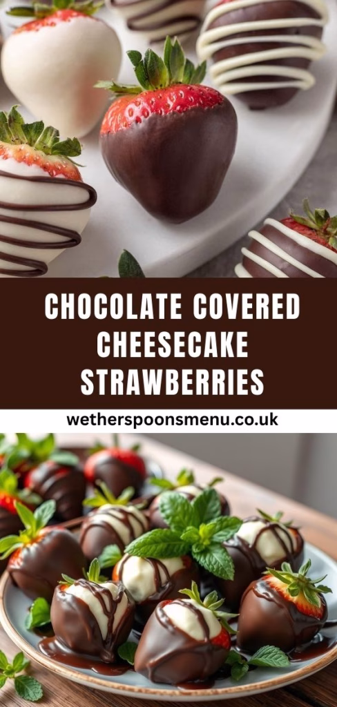 Chocolate Covered Cheesecake Strawberries Recipe