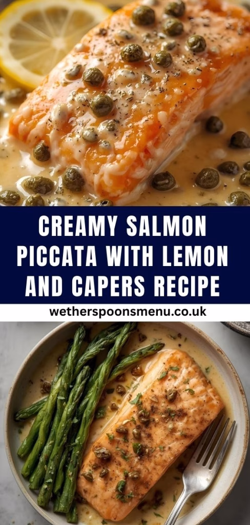 Creamy Salmon Piccata with Lemon and Capers Recipe