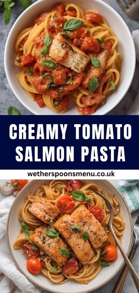 Creamy Tomato Salmon Pasta Recipe