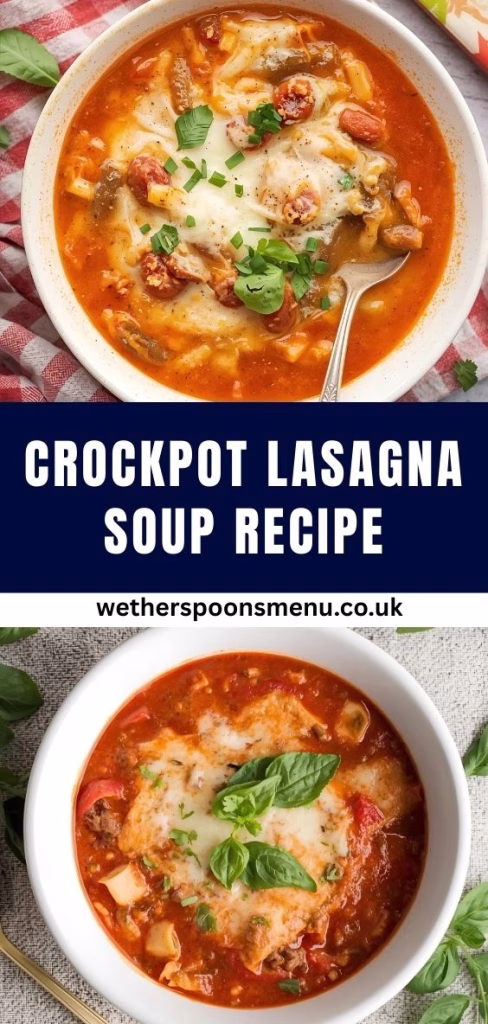 Crockpot Lasagna Soup Recipe